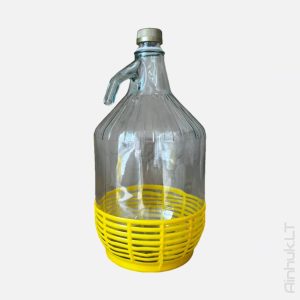 Butelka na wino w koszyku z uchwytem, 5 l