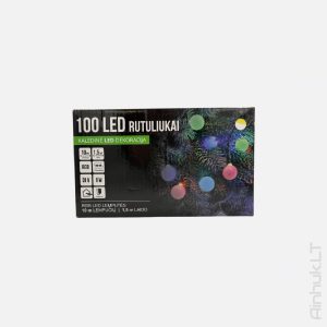 Girlanda świąteczna 100 lampek LED, kulki