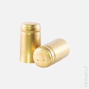 Złote kapturki termokurczliwe do wina 31mm