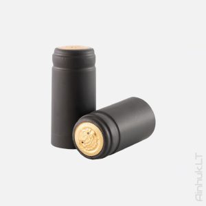 Kapturki termokurczliwe do wina CZARNE 31mm