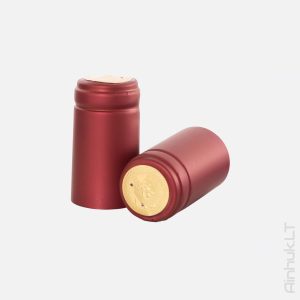 Kapturki termokurczliwe do wina czerwone 31mm