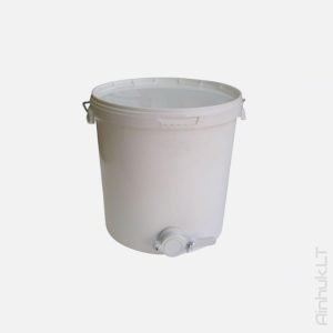 Honey bucket with tap, 31.5L