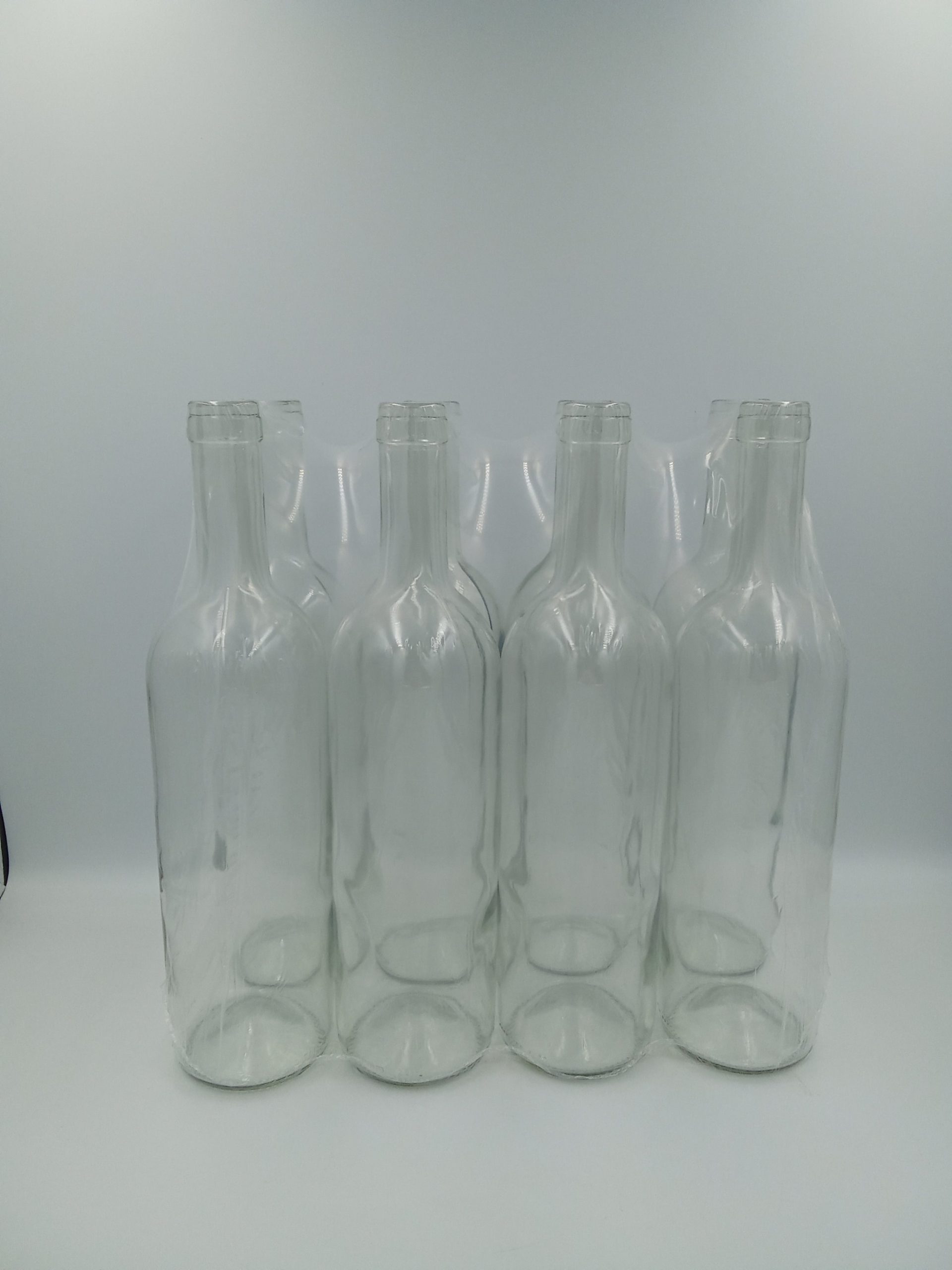 Butelka do wina 750ml. Przezroczysta 8szt. - Obraz 2