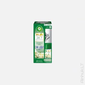 Automatinis oro gaiviklis AIR WICK WHITE FLOWERS su prietaisu, 250ml.