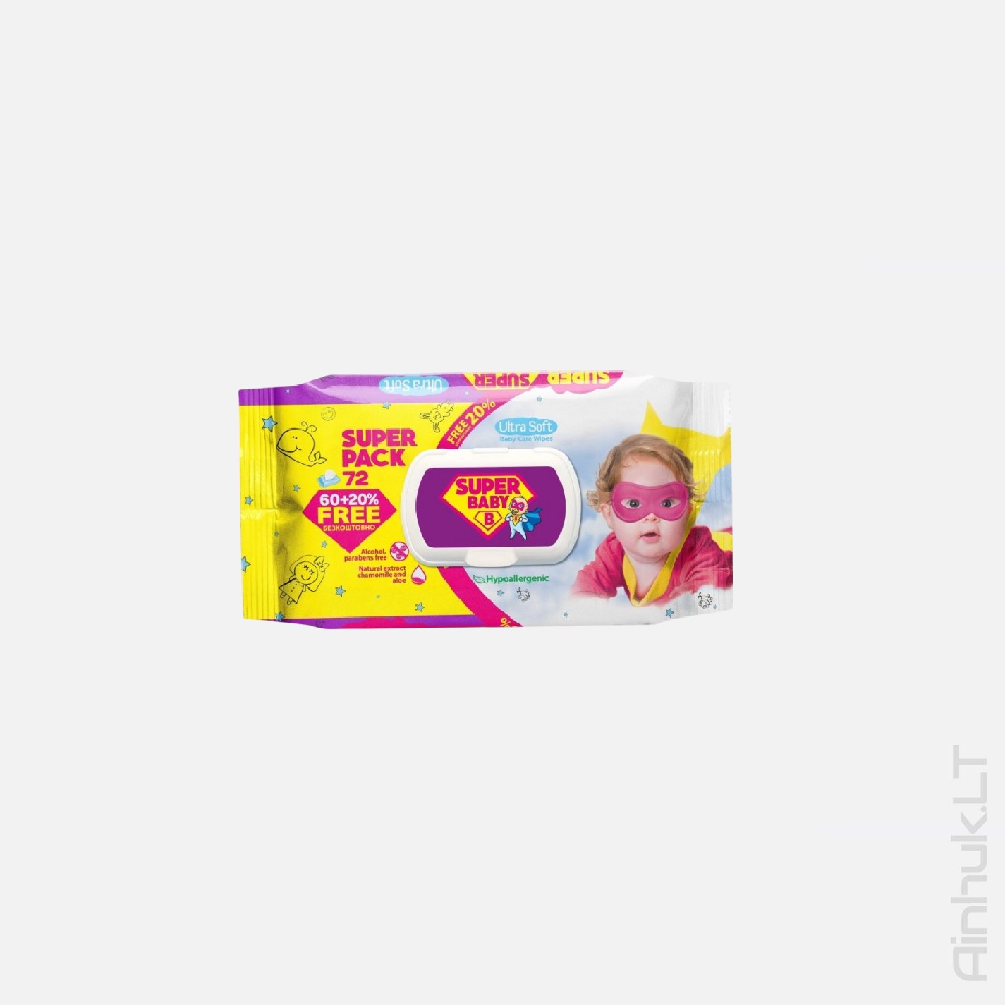 NATURELLE Влажные салфетки SUPER BABY