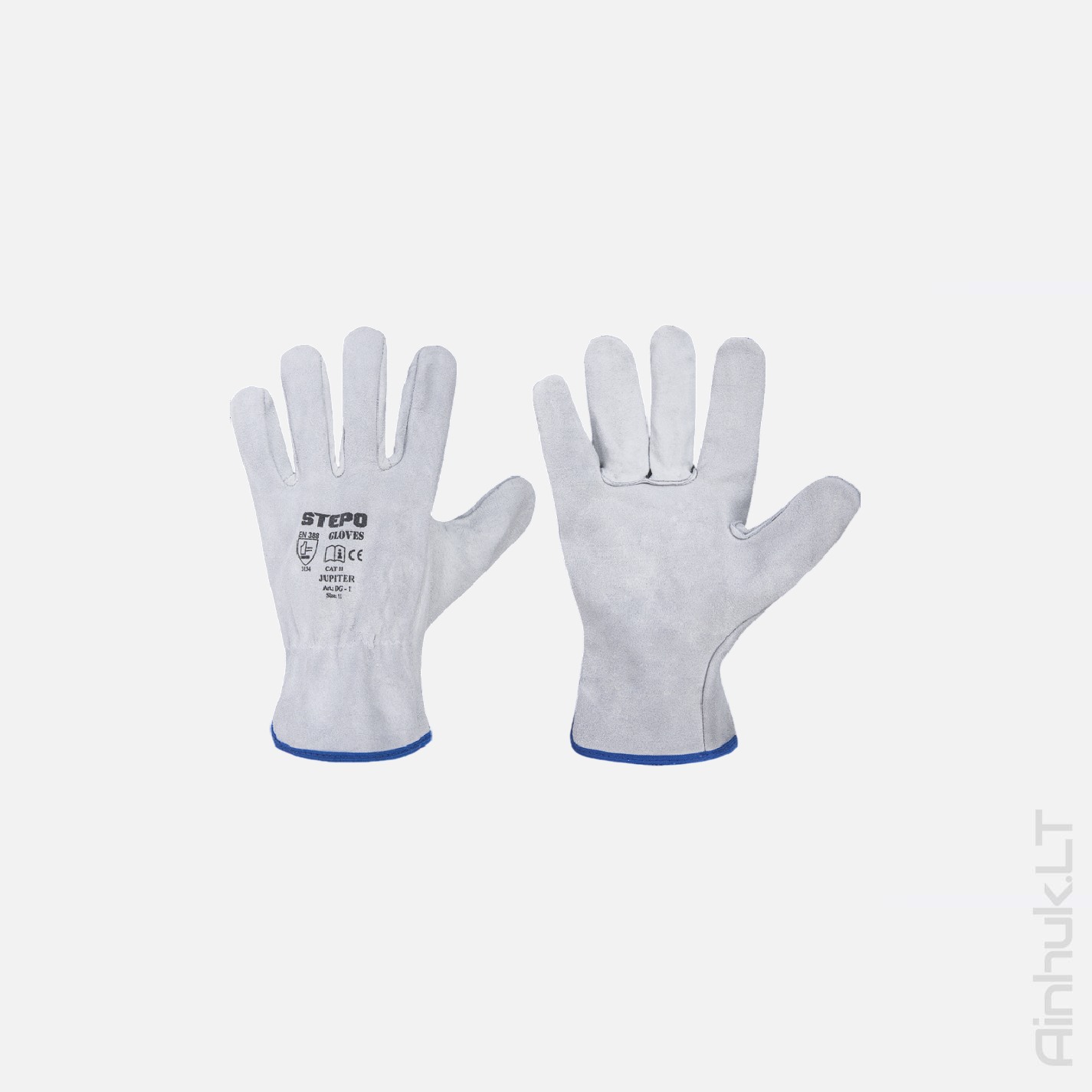 JUPITER split cowhide work gloves, size 11