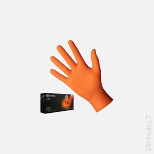 Jednorazowe rękawice nitrylowe POWERGRIP ORANGE, M-50szt.
