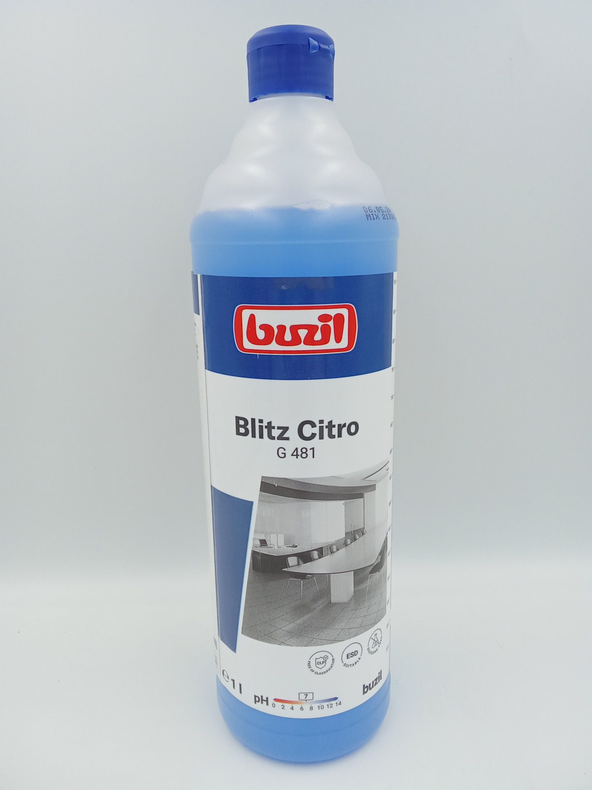 Neutralny uniwersalny środek czyszczący o przyjemnym zapachu Buzil BLITZ CITRO 1L-G481 - Obraz 2