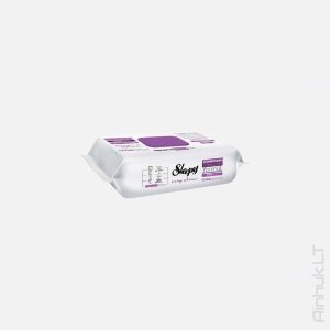 Drėgnos servietėlės violetinės Sleepy,100vnt
