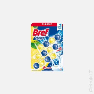 WC gaiviklis BREF POWER ACTIVE Lemon, 3x50g.