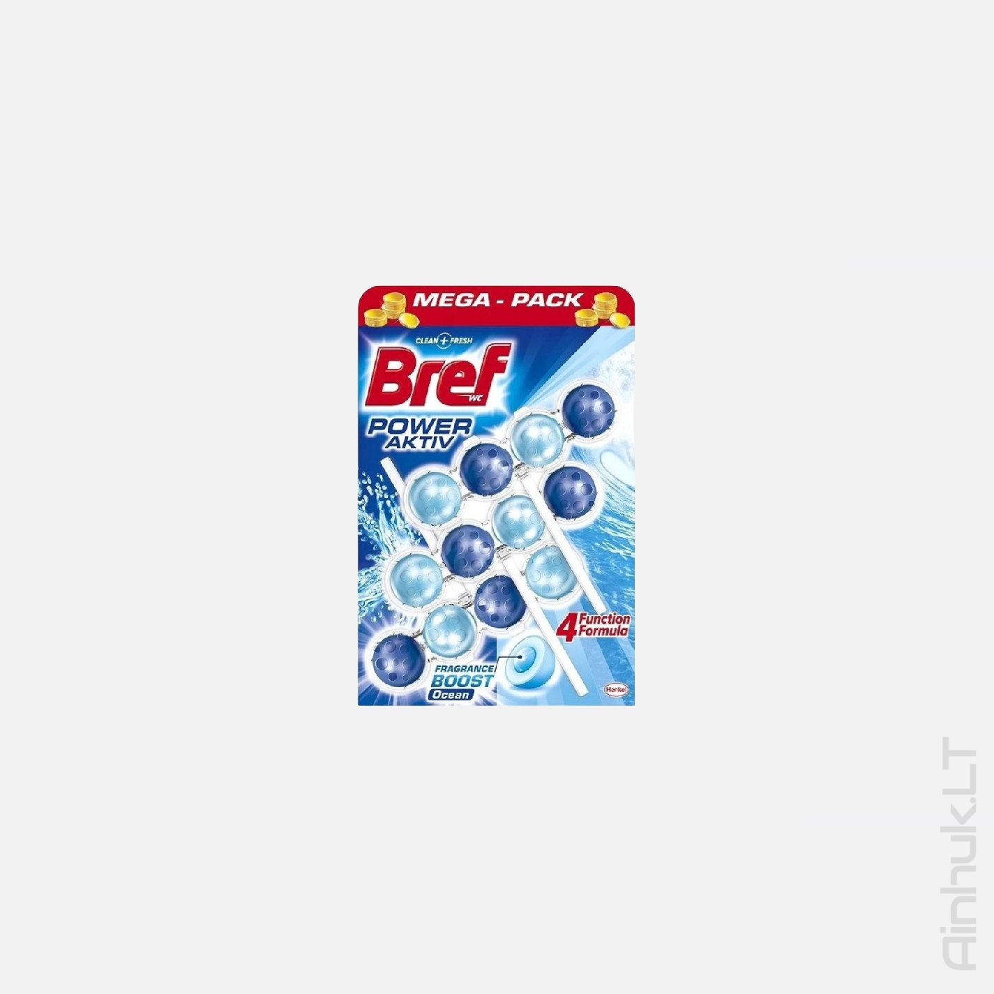 WC gaiviklis BREF POWER AKTIV Ocean, 3x50g.