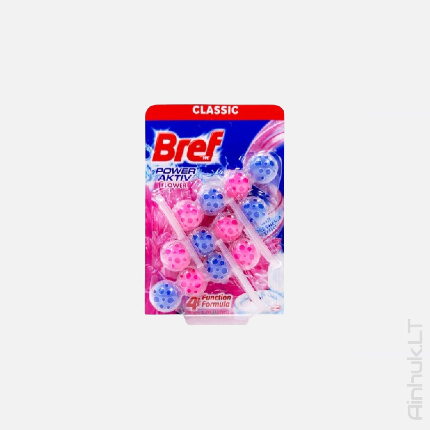 Освежитель для унитаза BREF POWER ACTIVE Flowers, 3x50г.