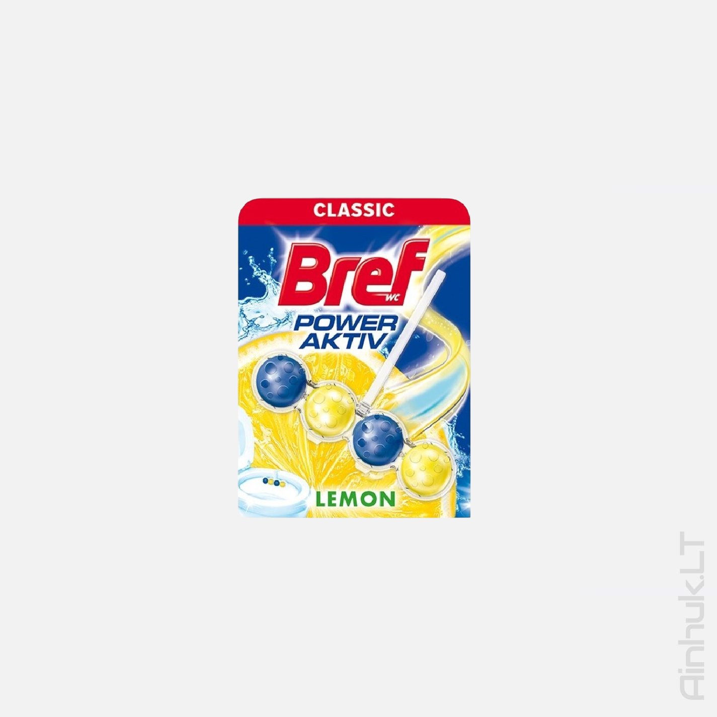 Освежитель для унитаза BREF POWER ACTIVE Lemon, 50 г.