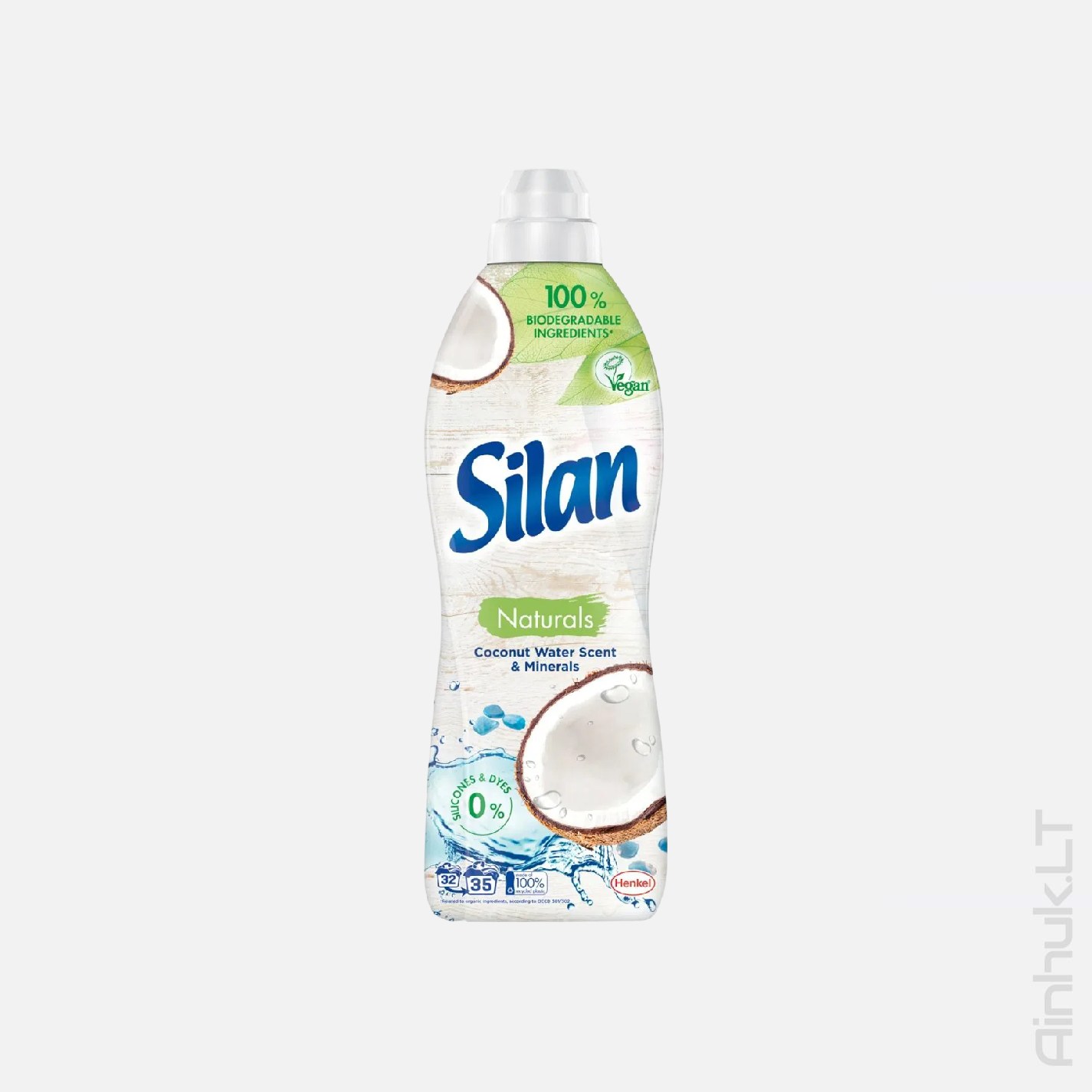 Skalbinių minkštiklis Silan Coconut Water Scent& Minerals, 770ml.