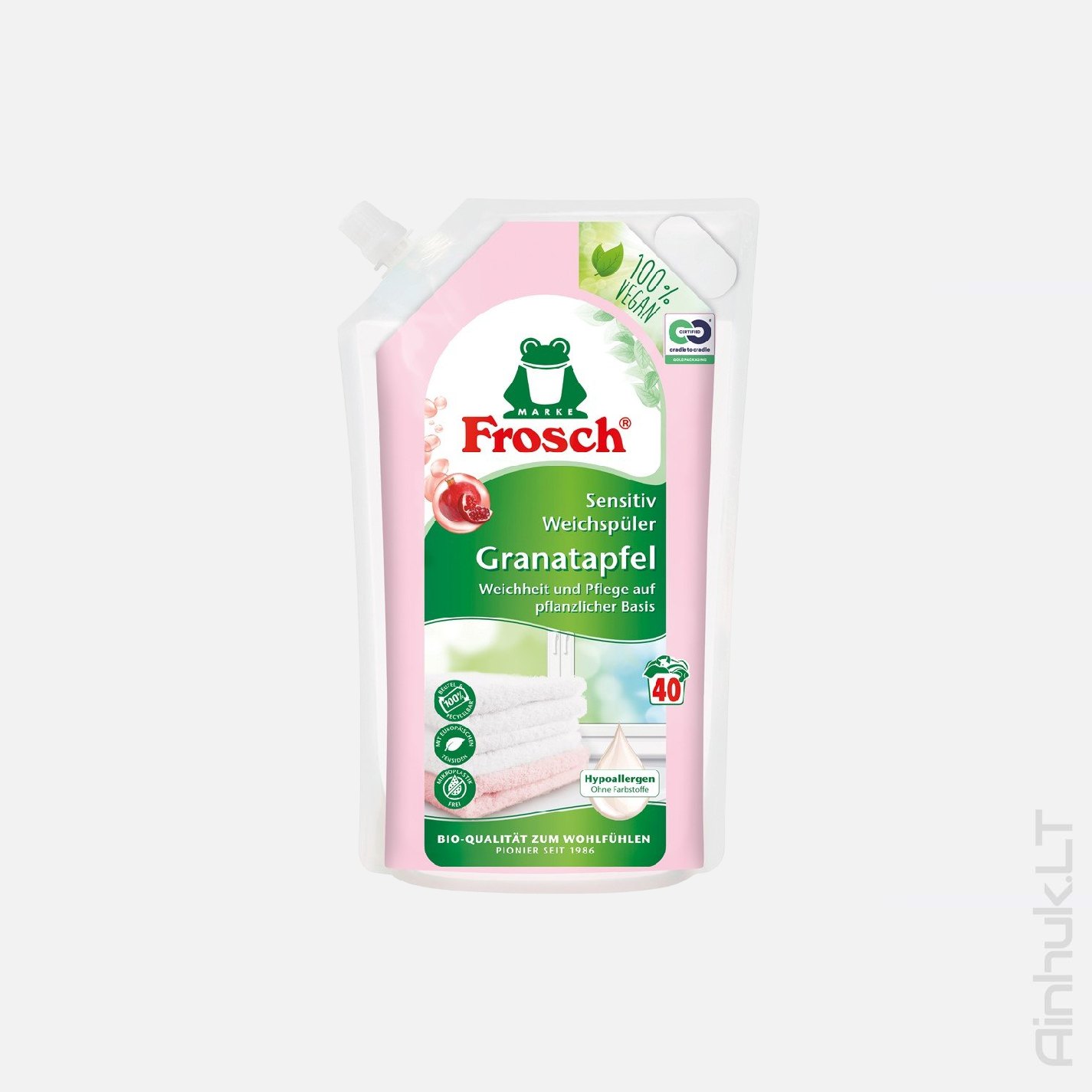 Skalbinių minkštiklis Frosch granatų kvapo, 1L