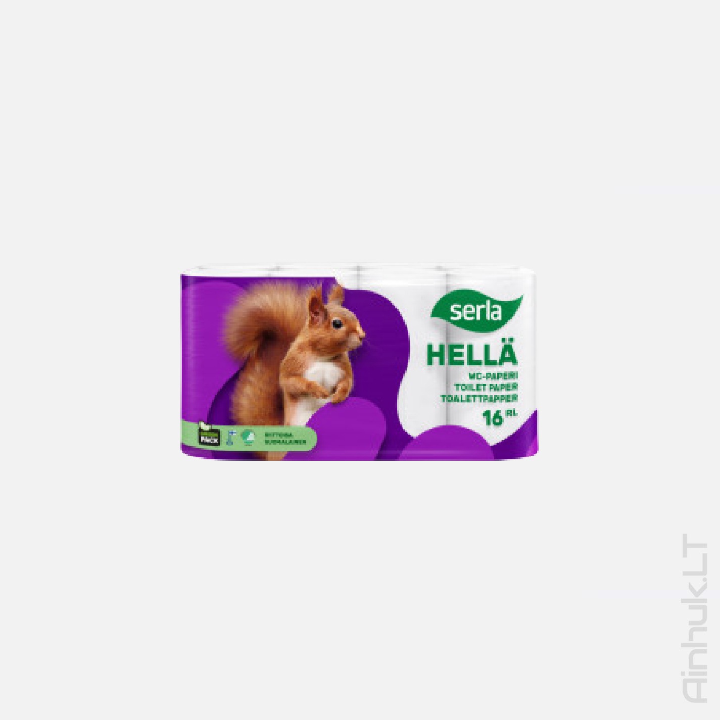 SERLA toilet paper, 3-ply, 16 rolls