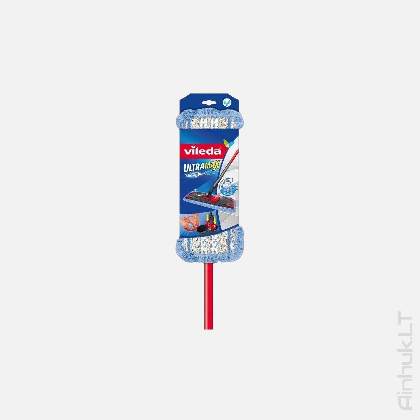 Швабра Vileda с телескопической ручкой Ultramax microfibre + cotton
