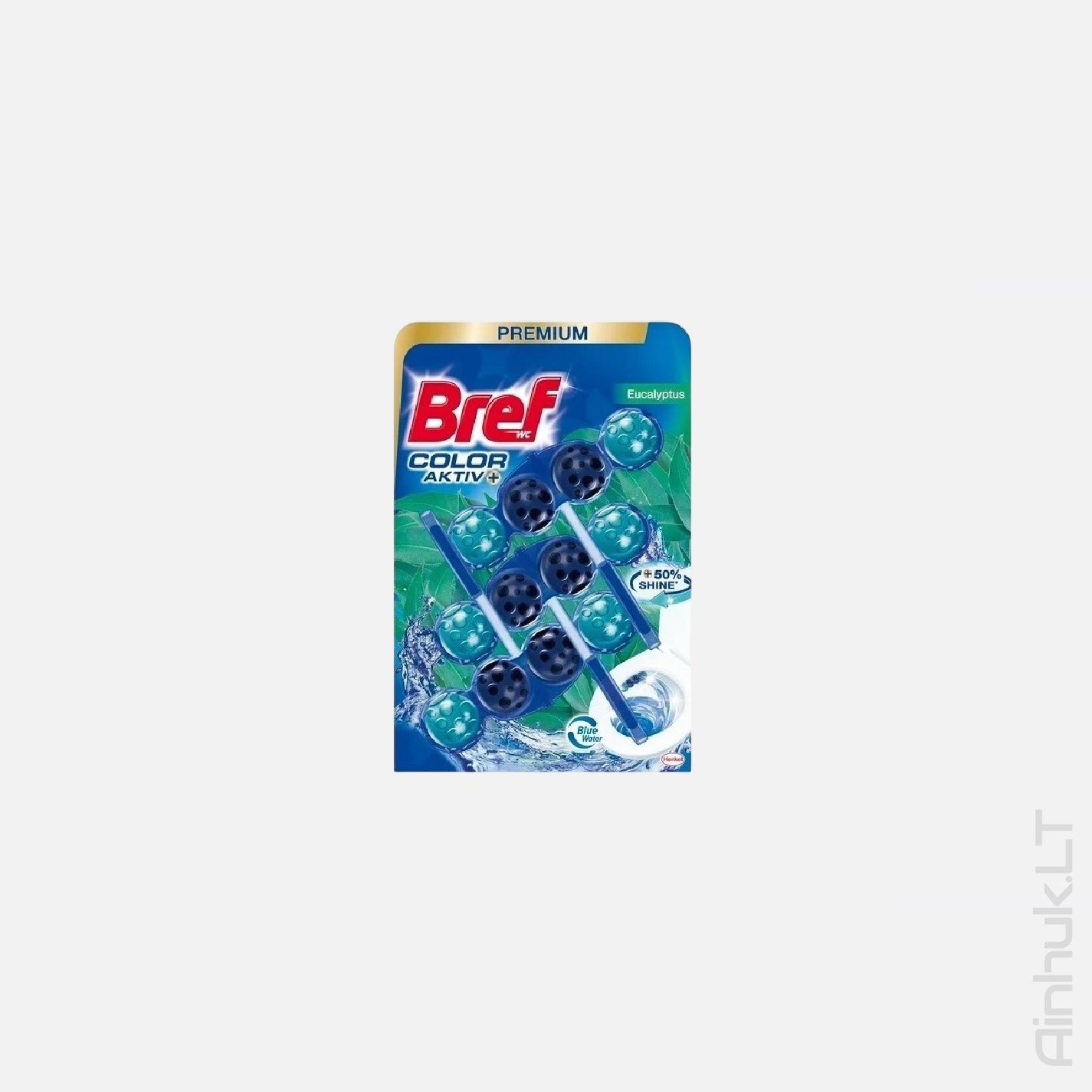 Освежитель для унитаза BREF COLOR ACTIVE Эвкалипт, 3x50г.