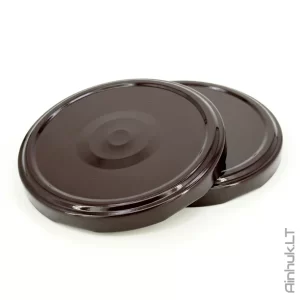 Užsukami dangteliai autoklavui rudi, 82mm (iki 121°C)