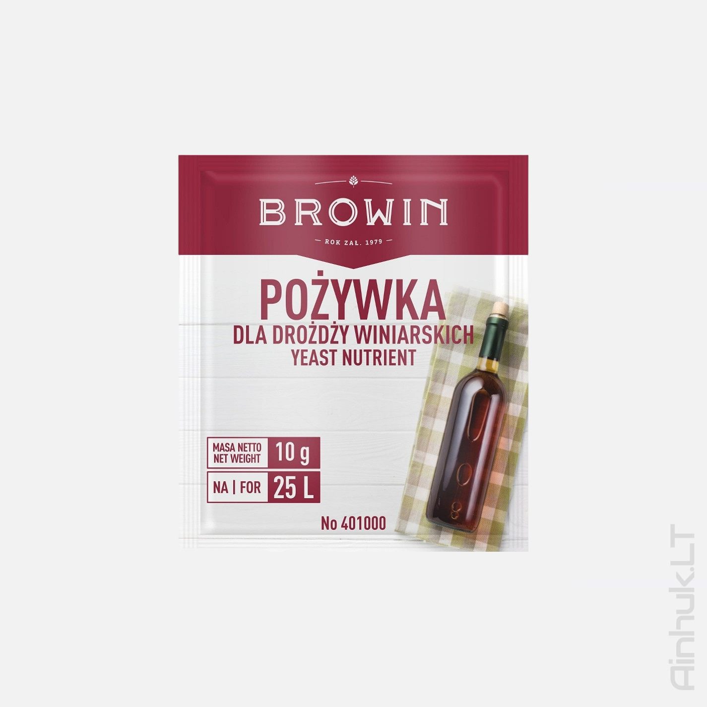 Vyno mielių maistinės medžiagos 10g.