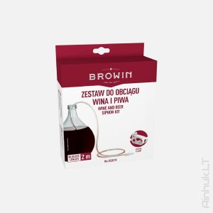 Vyno nupylimo sifonas su 2 m žarnele „Browin“.