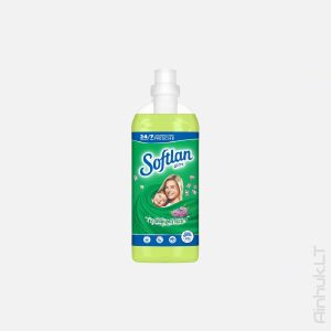 Кондиционер для белья SOFTLAN зеленого цвета 1л.