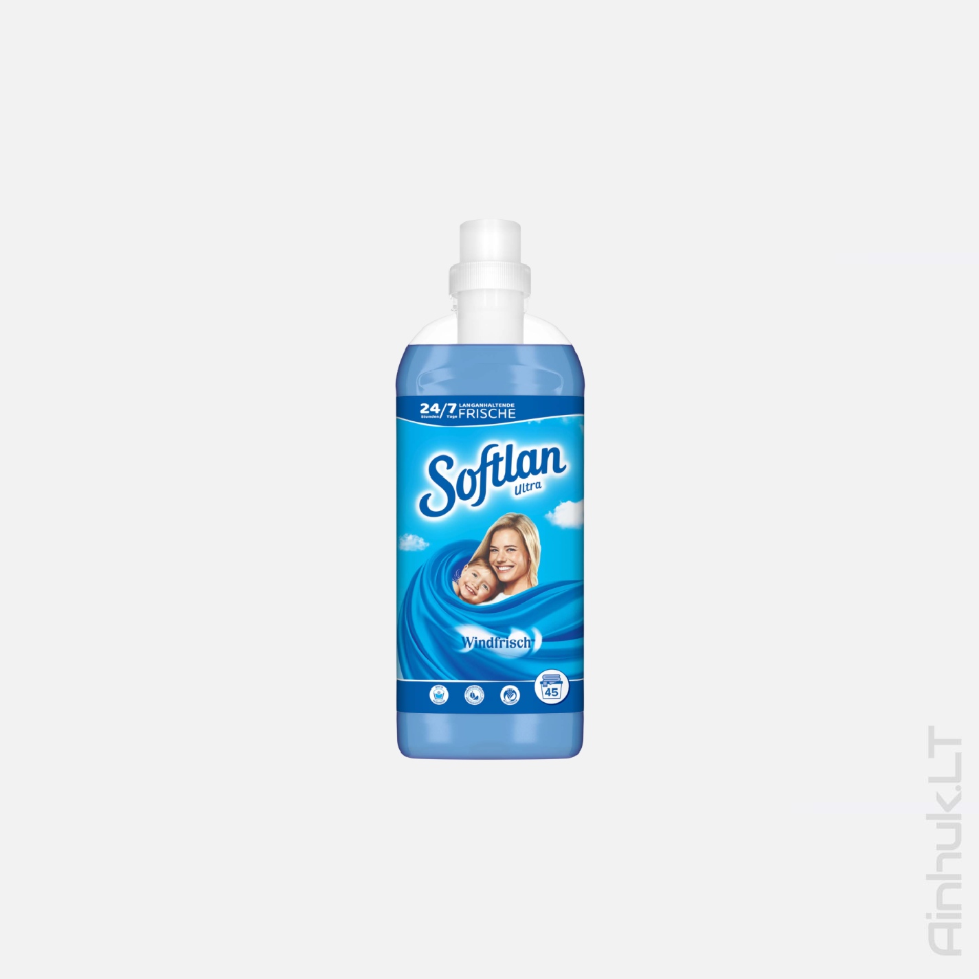 Skalbinių minkštiklis SOFTLAN mėlynos spalvos,1L.