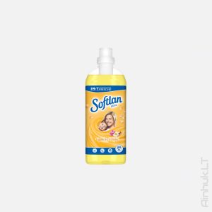 Кондиционер для белья SOFTLAN желтого цвета, 1 л.