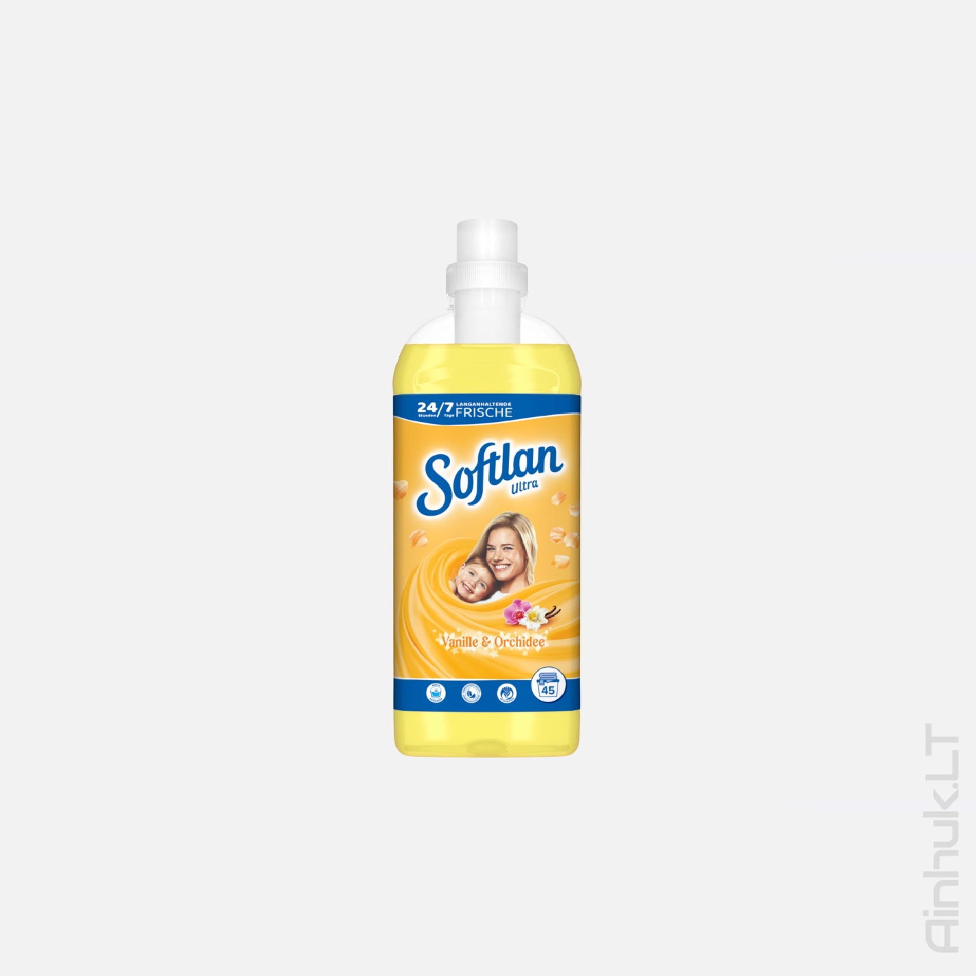 Skalbinių minkštiklis SOFTLAN geltonos spalvos,1L.